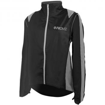Proviz - Chaqueta para Mujer, tamaño 16, Color Negro