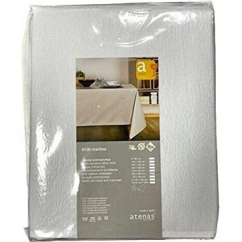 Mantel Martina blanco 160 x 300 antimanchas.
