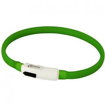 Kerbl Collar de Gato con LED Maxi Safe, Color Verde Oscuro
