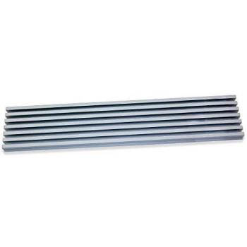Emuca 8934862 Rejilla de Ventilación para Frigorífico/Horno, Aluminio anodizado mate