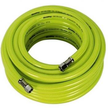 Sealey AHFC15 High Visibility Air Hose with 1/4 BSP Unions, 15m x 8mm Ø