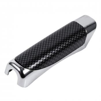 calistouk Universal coche freno de mano pantalla Decor estilo de fibra de carbono para coche accesorios