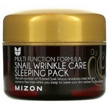 Mascarilla Antiedad Nocturna Mizon Snail Wrinkle Care Sleeping Mask para Cuello y Escote 80ml