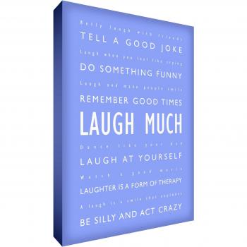 Feel Good Arte grueso A4 Nursery Cuadro lienzo Laugh Mucho