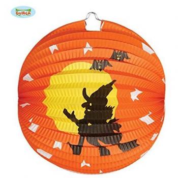 Farol Bruja de papel para Halloween de 26 cm