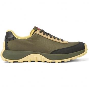 Zapatillas Camper Drift Trail K100864 - Amarillo, Comodidad Garantizada, Suela Dentada, Textil/Piel Vuelta