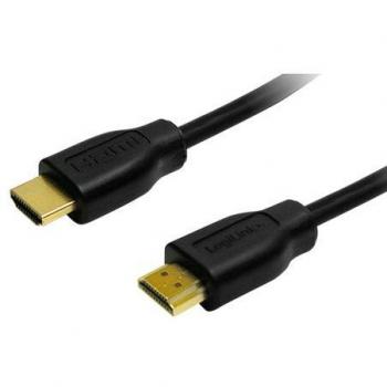 LogiLink 2m HDMI Cable, HDMI Type A (Standard), 4K/30 Hz, Black