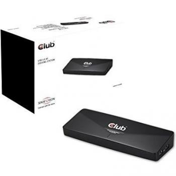 Club 3d CSV de 3103d 4 K estación USB3 A 3 x USB3/HDMI/DP/DVI Negro