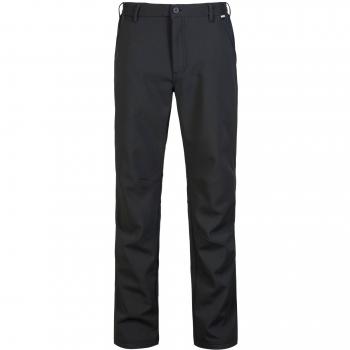 Regatta Men's Black Water-Repellent Fenton Softshell Walking Trousers Size 44L