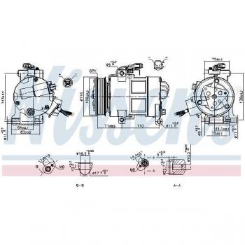 Compresor de aire acondicionado NISSENS 890249