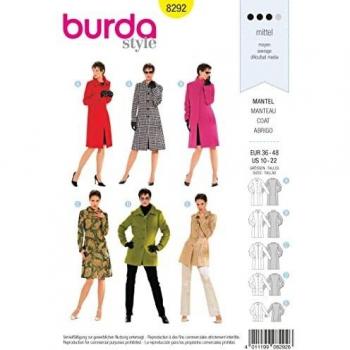Burda Patrón 8292 Abrigo