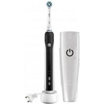 Oral-B PRO 1 750 Adulto Cepillo dental eléctrico oscilante Negro, Blanco con Estuche de Viaje