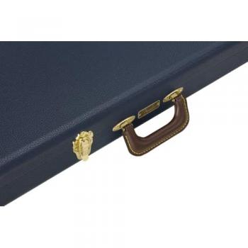 Fender Classic Wood Guitar Case for Strat and Tele, Navy Blue