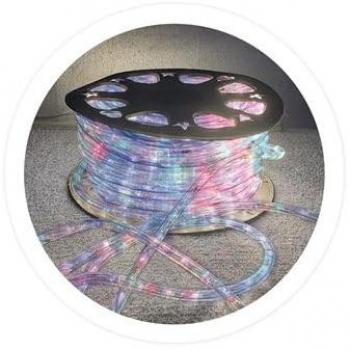 Rollo de 48M de Tubo LED Flexible RGB Multicolor