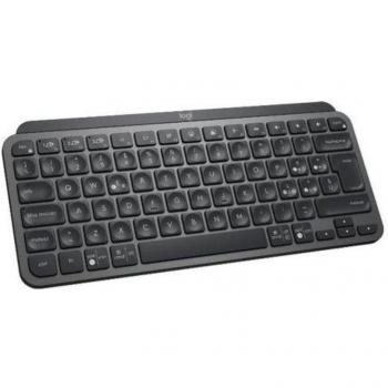 Combo Teclado y Ratón Logitech MX Keys S Inalámbrico con Reposamuñecas, Iluminación Personalizable, Bluetooth y USB-C, Disposición QWERTY Italiano, Color Grafito