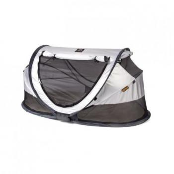 Cama de viaje pop-up DERYAN con mosquitera - Modelo Luxe Plata