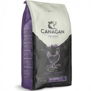 Canagan Pollo Campero Light & Senior - Pienso para Perros, formulado especialmente para perros mayores y con sobrepeso, 12 kg