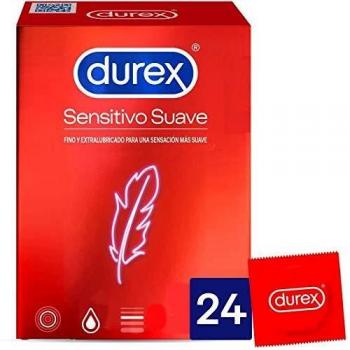 Durex Preservativos Sensitivo Suave para Mayor Sensación - 24 condones