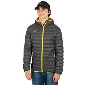 Izas Kanai Chaqueta De Pluma, Hombre, Gris Oscuro/Amarillo, S