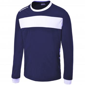 Kappa Remilio LS - Camiseta de equipación para hombre, color azul marino/blanco, talla XXL