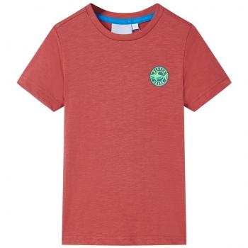 Camiseta infantil color pimentón 140