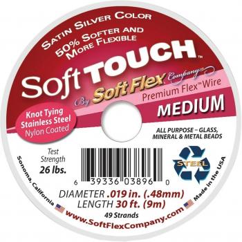 Soft Touch Wire 49-Strand .019 X30'-Silver