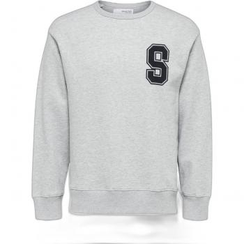 Selected Oversized Crewneck Sweatshirt in Organic Cotton