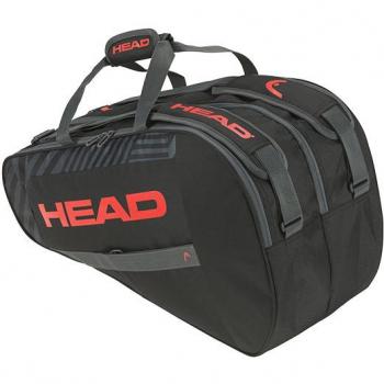 Paletero Head Base M 261343 Negro Rojo - Tipo: Paletero; Características: Color negro y rojo, diseño ergonómico, capacidad para varias palas de pádel, compartimento principal con cierre, bolsillos adicionales