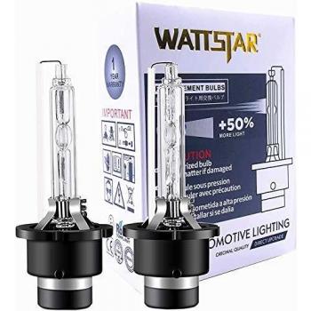 Wattstar Auto D4S Bombilla HID Xenon Lámpara 6000K, 12V 35W, 2 unidades…