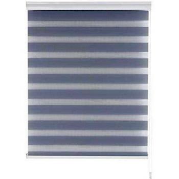 Blindecor Vela - Estor enrollable de doble capa, Noche y Día, Gris Plata, 160 x 180 cm, ancho x largo