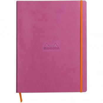 Cuaderno Rhodia 117711C A4+ Lila - Cuaderno de tapa blanda con líneas horizontales y casilla para títulos, tamaño 22x29,7 cm