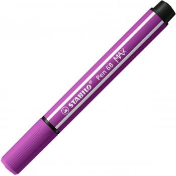 Rotulador Premium con Punta de Fibra Biselada Pen 68 Max Color Lila Stabilo 768/58