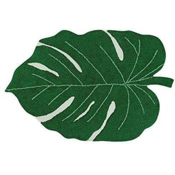 Lorena Canals Alfombra Monstera LeafNatural Y Verde120x180 cm