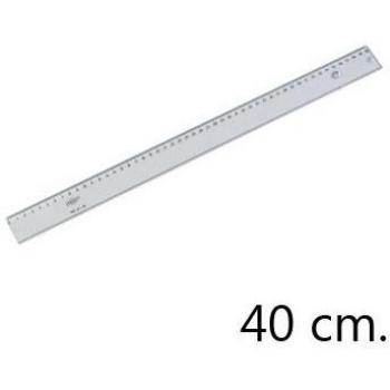 Faibo 821821 - Regla de 40 cm, transparente