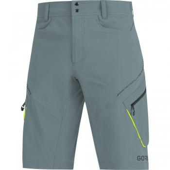 GORE WEAR C3 Pantalón corto para hombre, L, Gris claro