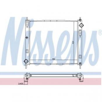 Radiador de refrigeración del motor Nissens 68746