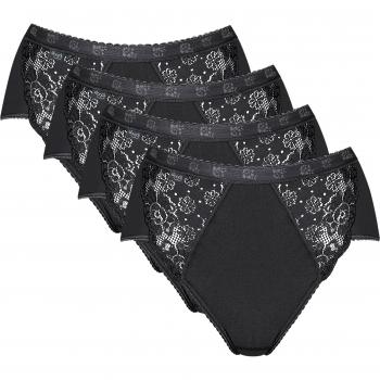 Sloggi Chic Midi Women's Briefs Pack of 4 with Lace Inserts