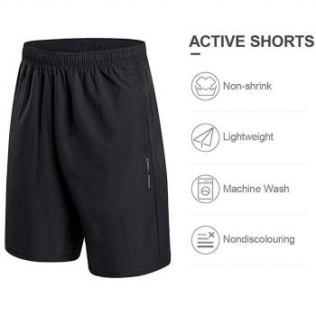 CAMEL CROWN Pantalones Cortos Deportivos para Hombre con Bolsillos Verano Transpirable Short Pantalones Secado Rápido Running Gimnasio Jogging Fitness Workout Training Shorts