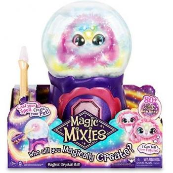 My Magic Mixies - Crystal Ball Pink, juguete interactivo de magia, bola de cristal mágica con luces