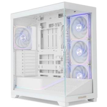 Caja PC NOX Hummer Blade Semitorre ATX ARGB Blanco Cristal Templado 5 Ventiladores Preinstalados USB 3.0 y USB-C