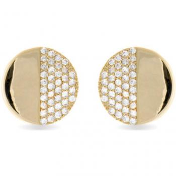 Pendientes de lujo Norul Essential bañados en oro amarillo de 18K - Colección Luxenter