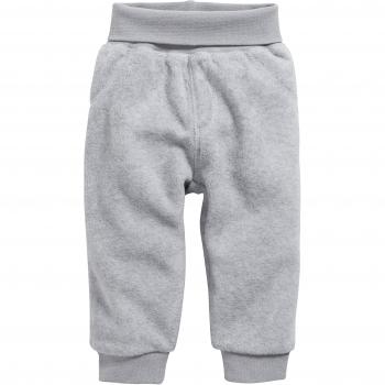 Schnizler Baby Bloomers Fleece with Knitted Waistband Pantalones de Deporte Unisex bebé, Grey 37, 86 cm