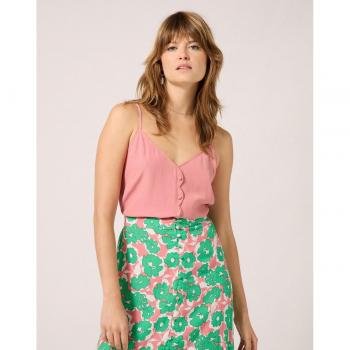 Naf Naf - Top de mujer de tirantes ajustables con botones
