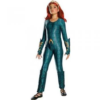 Rubie's Disfraz oficial de DC Aquaman The Movie, Mera Girls Deluxe – Pequeña edad 3-4 años, multicolor, small