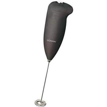 Espumador y Batidora de Leche Clatronic MS 3089/Bomann MS 344 CB, Ideal para Capuchinos, con Carcasa Suave y Varilla de Acero Inoxidable, Funciona con 2 Pilas AA