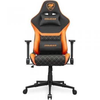 Silla para Juegos Cougar Armor One V2 F - Tela Tejida, Reposabrazos Plegables 4D, Reclinable 155°, Ajuste de Altura con Pistón, Soporte hasta 120 kg