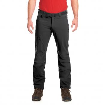 Maier Sports Nil Men's Hiking Pants - Breathable Outdoor Trousers with Roll-Up Function, Black