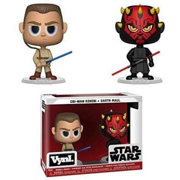 Star Wars Vynl. Action Figures: Darth Maul & Obi Wan