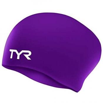 TYR Adult Lilac Wrinkle-Free Silicone Swim Cap