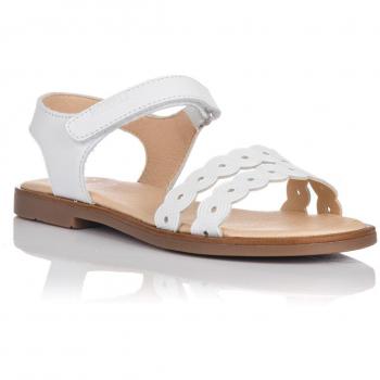 Pablosky 456000, Sandalias con Punta Abierta para Niñas, Blanco, 36 EU